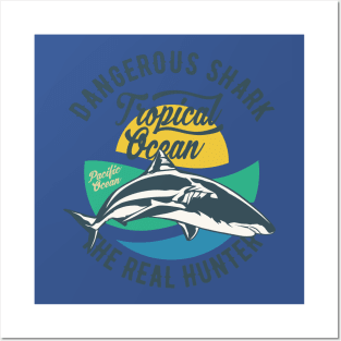 Dangerous Shark - The Real Hunter Posters and Art